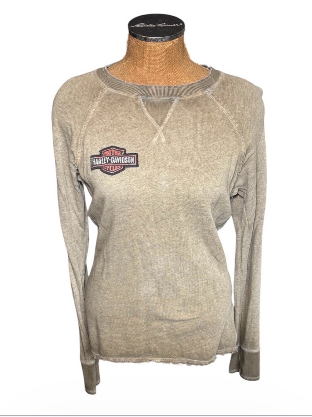 Harley-Davidson Women's Brown Crewneck Pullover Size M